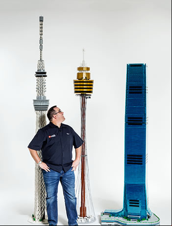 Towers Of Tomorrow Exhibition with LEGO Bricks